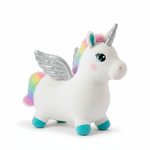 Bouncy Unicorn 3/4 View