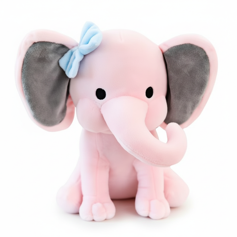 Kawaii Elephant Plush Front View
