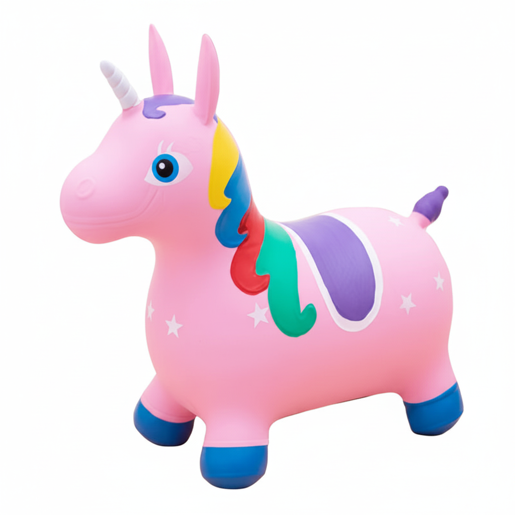 Pink Unicorn Hopper 3/4 Angle